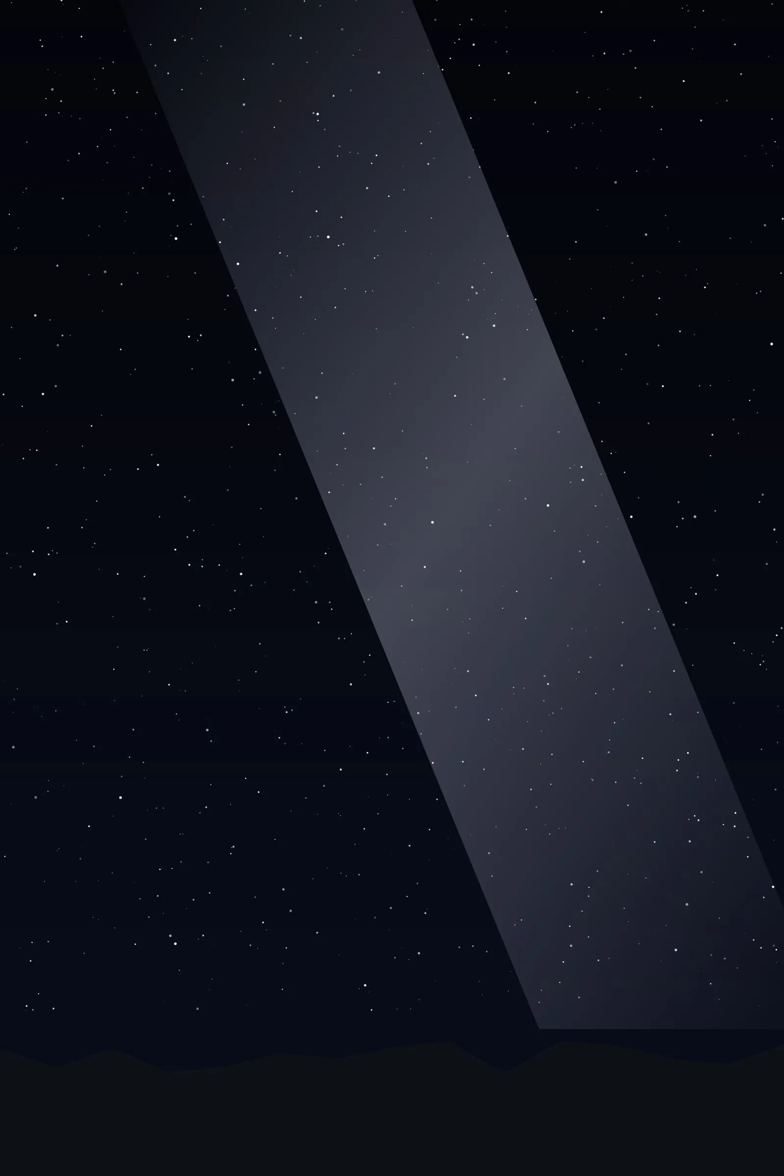 The southern Milky Way, vertical over the ridge.