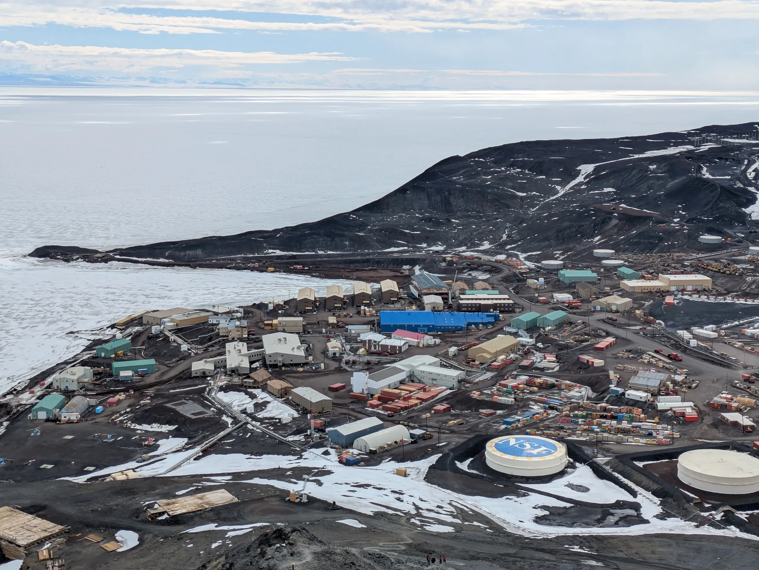 McMurdo is more of a town that a base - summer population can surpass 1500 people.