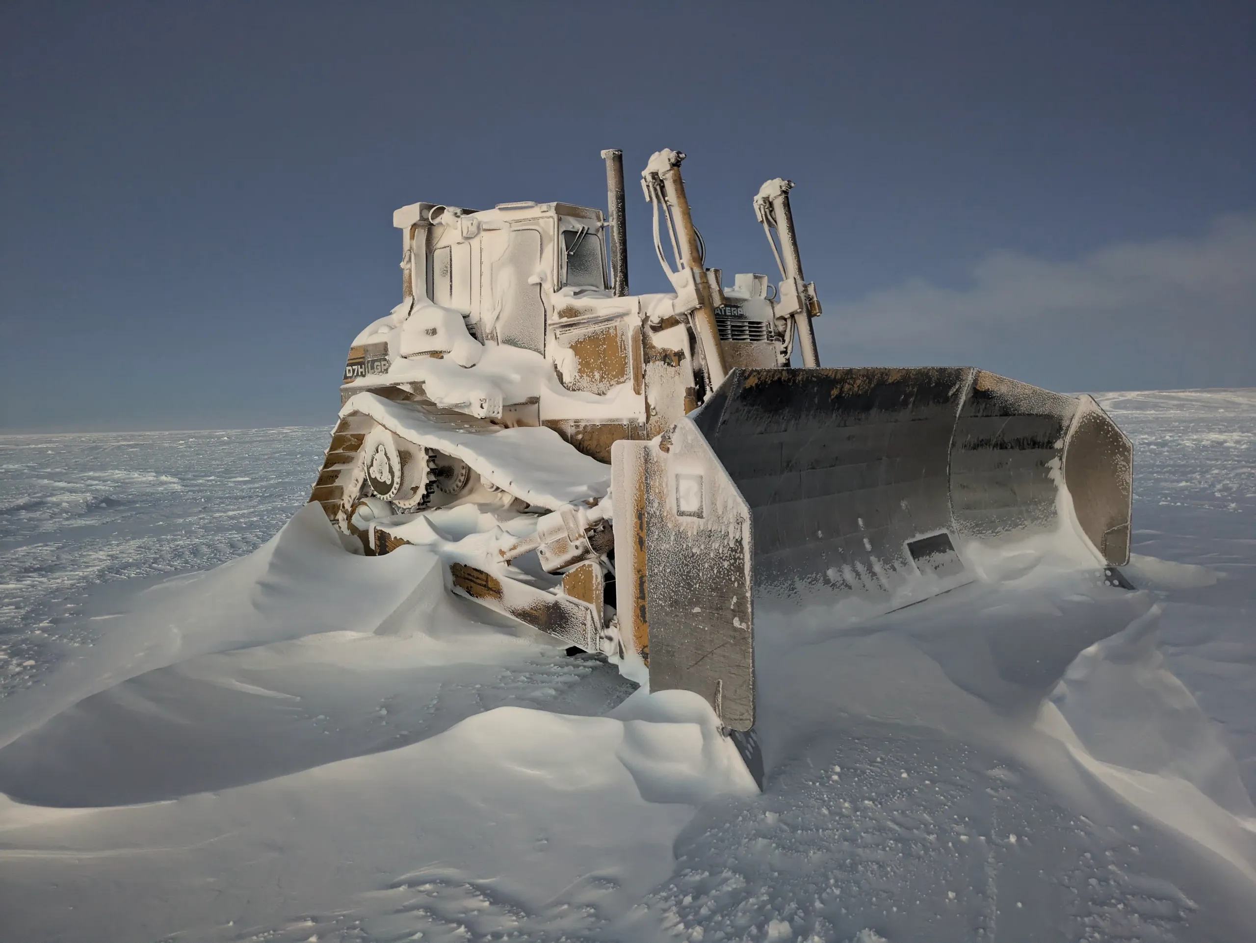 As winter sets in, the snow drifts grow.