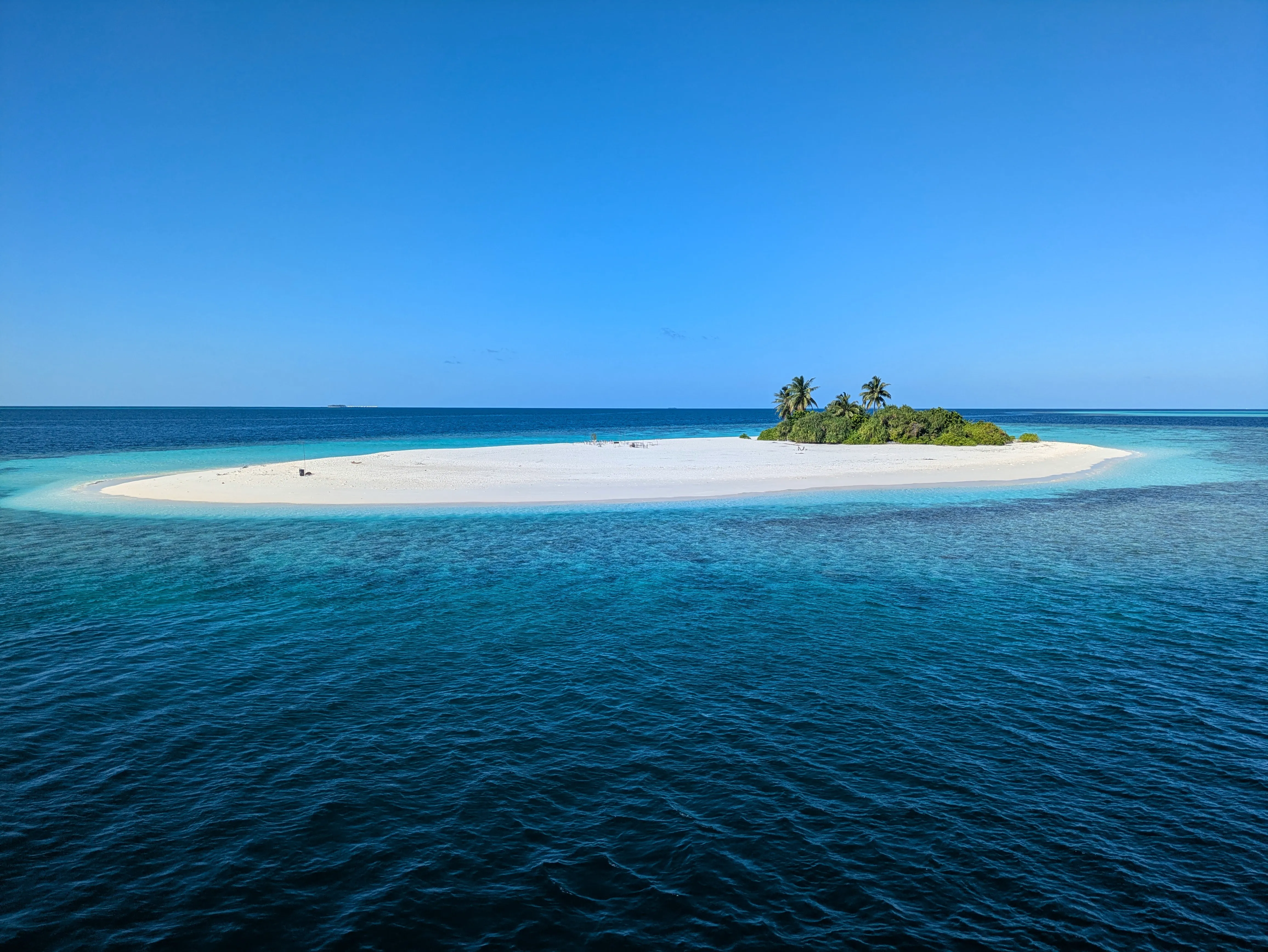 On of the many little islands of the Maldives.